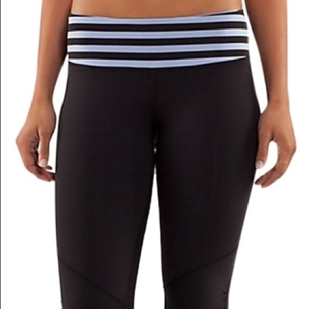 Lululemon black run for your life crop pants